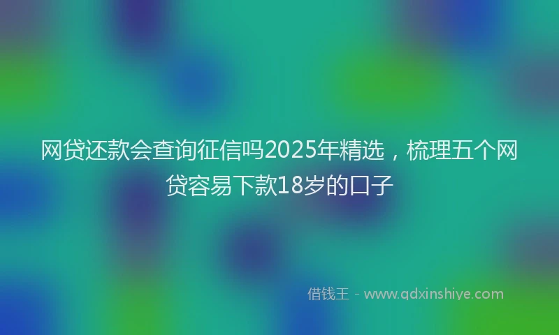 网贷还款会查询征信吗2025年精选，梳理五个网贷容易下款18岁的口子