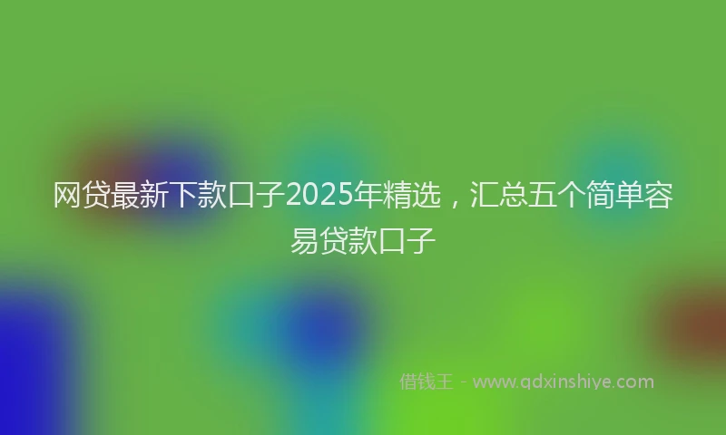 网贷最新下款口子2025年精选，汇总五个简单容易贷款口子