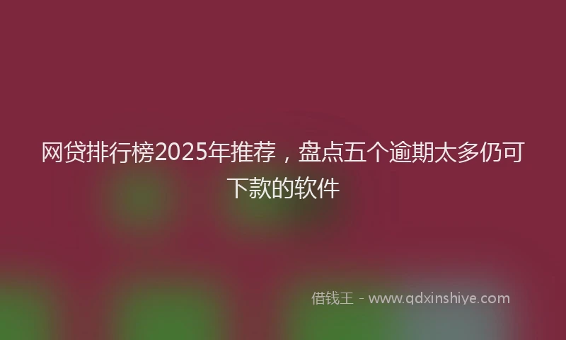 网贷排行榜2025年推荐，盘点五个逾期太多仍可下款的软件