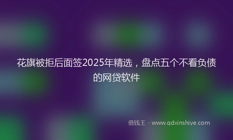 花旗被拒后面签2025年精选，盘点五个不看负债的网贷软件