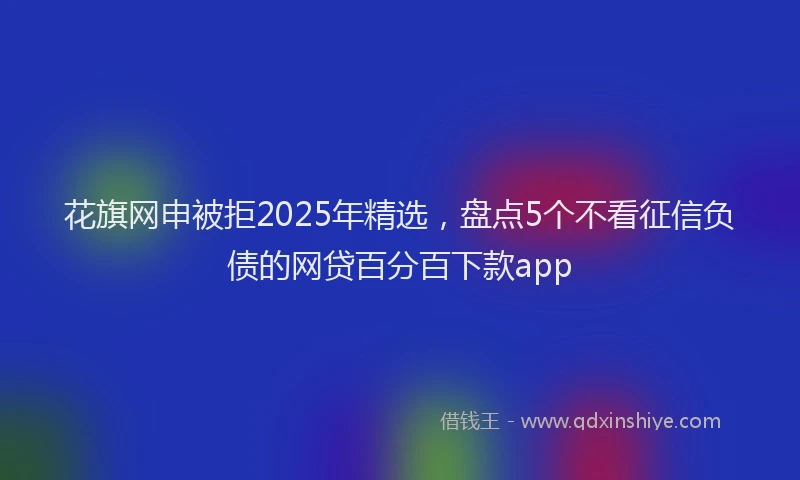 花旗网申被拒2025年精选，盘点5个不看征信负债的网贷百分百下款app