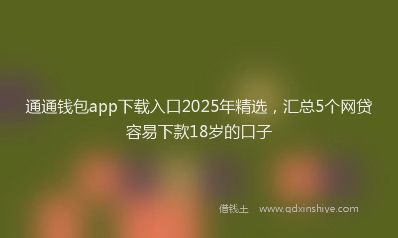 通通钱包app下载入口2025年精选，汇总5个网贷容易下款18岁的口子