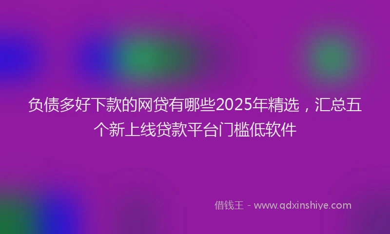 负债多好下款的网贷有哪些2025年精选，汇总五个新上线贷款平台门槛低软件