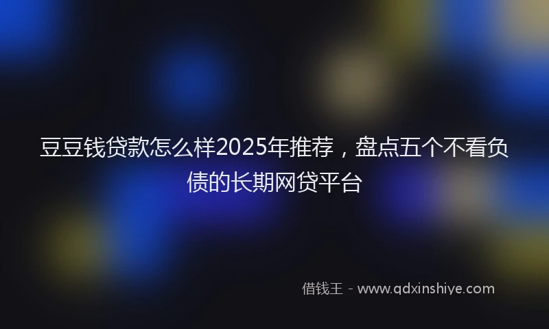豆豆钱贷款怎么样2025年推荐，盘点五个不看负债的长期网贷平台