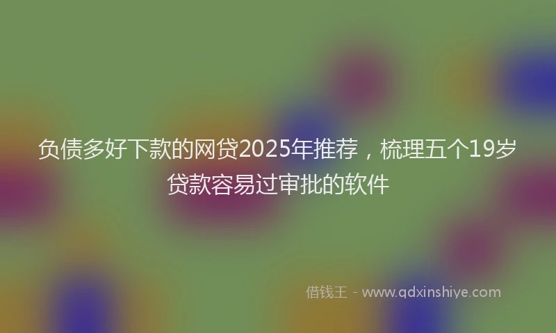 负债多好下款的网贷2025年推荐，梳理五个19岁贷款容易过审批的软件