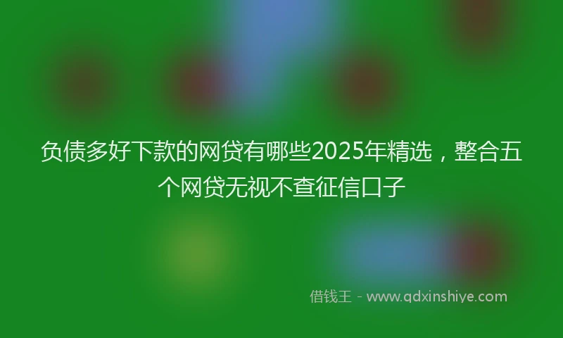 负债多好下款的网贷有哪些2025年精选，整合五个网贷无视不查征信口子