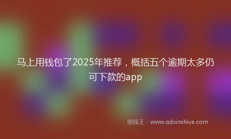 马上用钱包了2025年推荐，概括五个逾期太多仍可下款的app