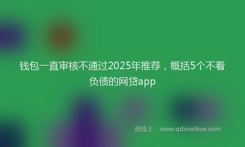 钱包一直审核不通过2025年推荐，概括5个不看负债的网贷app