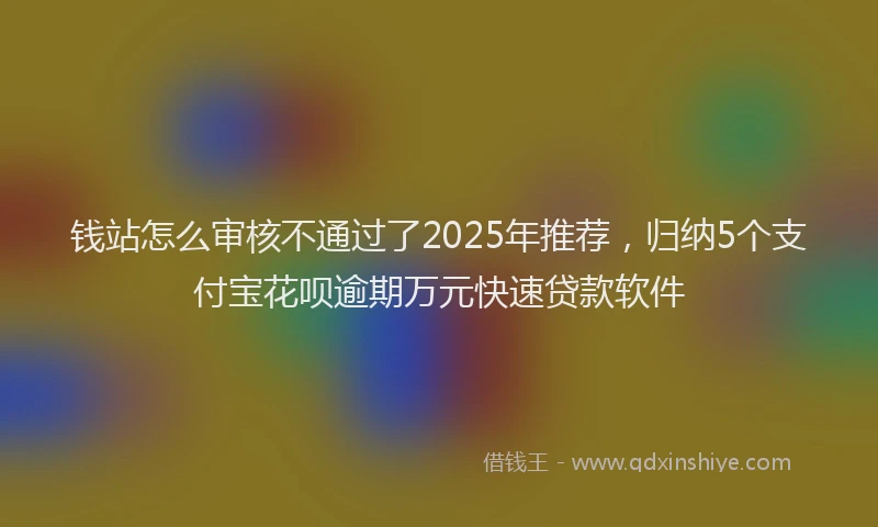 钱站怎么审核不通过了2025年推荐，归纳5个支付宝花呗逾期万元快速贷款软件