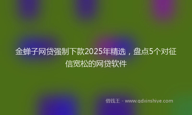 金蝉子网贷强制下款2025年精选，盘点5个对征信宽松的网贷软件
