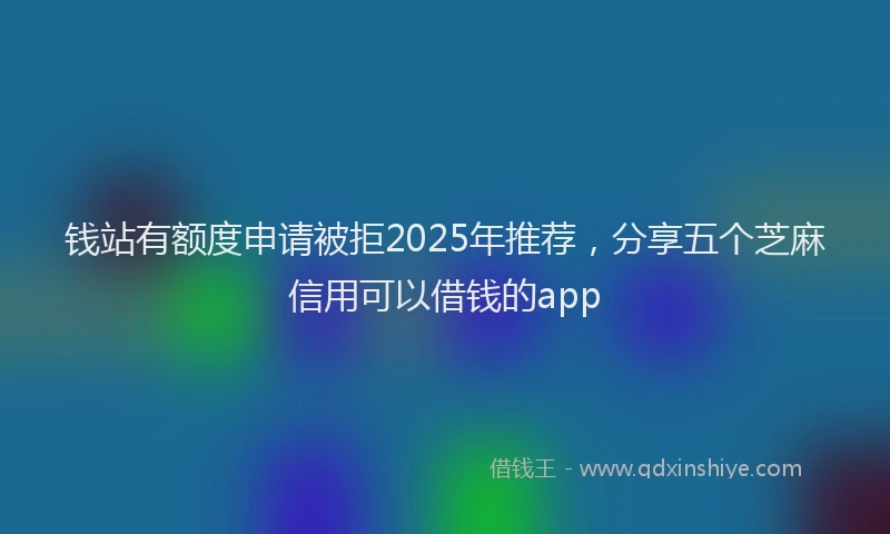 钱站有额度申请被拒2025年推荐，分享五个芝麻信用可以借钱的app