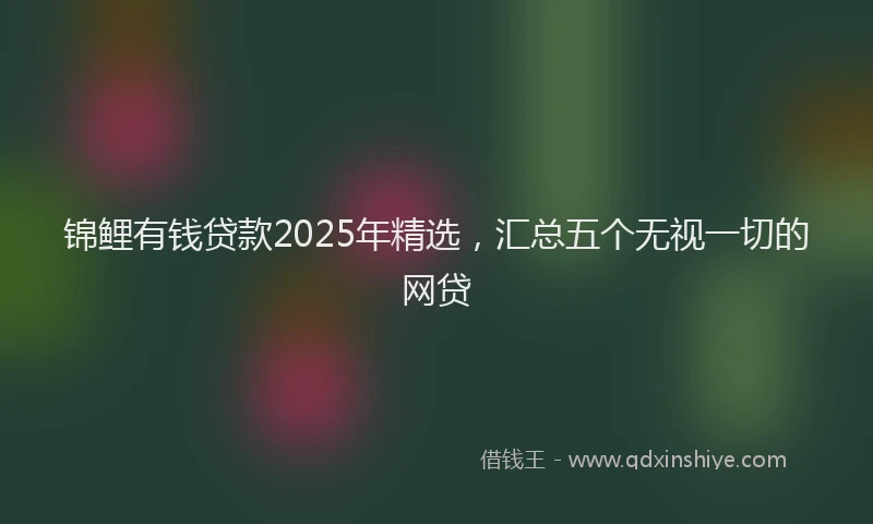 锦鲤有钱贷款2025年精选，汇总五个无视一切的网贷