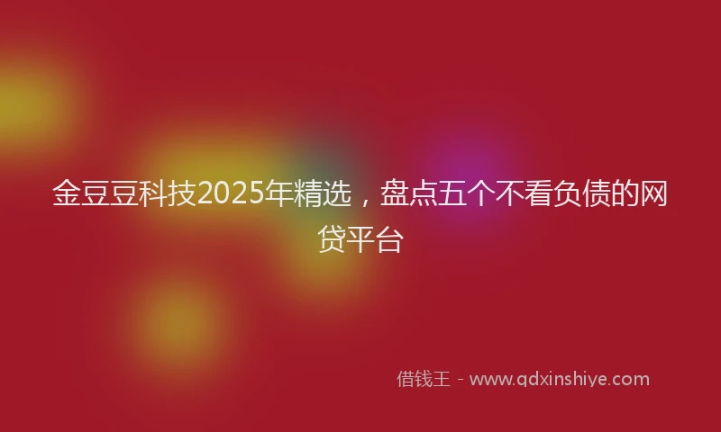 金豆豆科技2025年精选，盘点五个不看负债的网贷平台