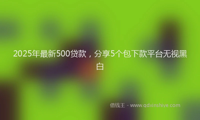 2025年最新500贷款，分享5个包下款平台无视黑白