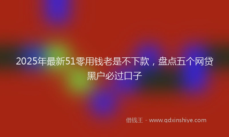 2025年最新51零用钱老是不下款，盘点五个网贷黑户必过口子