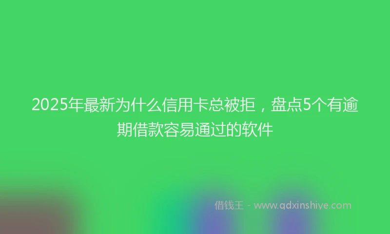 2025年最新为什么信用卡总被拒，盘点5个有逾期借款容易通过的软件