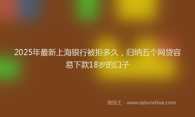 2025年最新上海银行被拒多久，归纳五个网贷容易下款18岁的口子