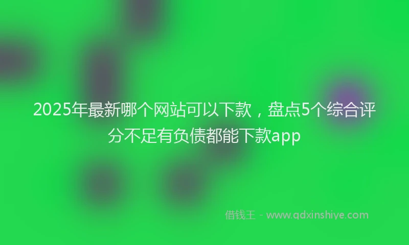 2025年最新哪个网站可以下款，盘点5个综合评分不足有负债都能下款app
