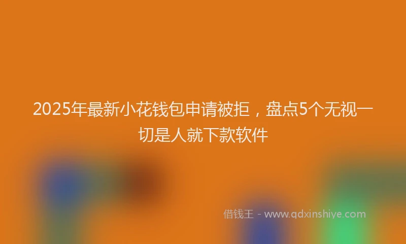2025年最新小花钱包申请被拒，盘点5个无视一切是人就下款软件