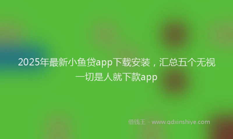 2025年最新小鱼贷app下载安装，汇总五个无视一切是人就下款app