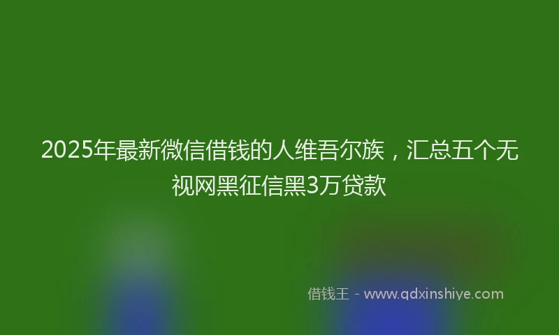 2025年最新微信借钱的人维吾尔族，汇总五个无视网黑征信黑3万贷款