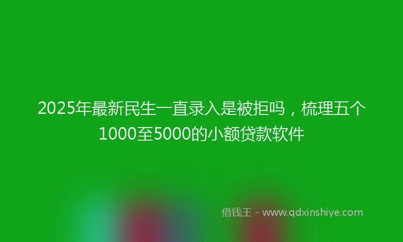 2025年最新民生一直录入是被拒吗，梳理五个1000至5000的小额贷款软件