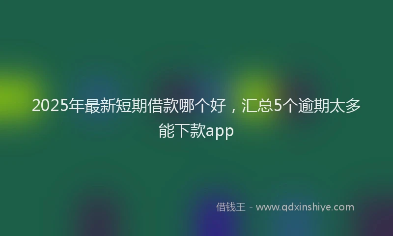 2025年最新短期借款哪个好，汇总5个逾期太多能下款app