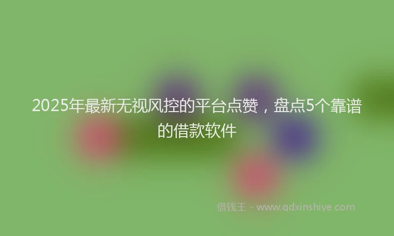 2025年最新无视风控的平台点赞，盘点5个靠谱的借款软件