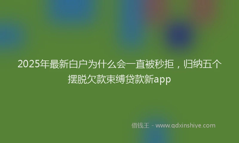 2025年最新白户为什么会一直被秒拒，归纳五个摆脱欠款束缚贷款新app