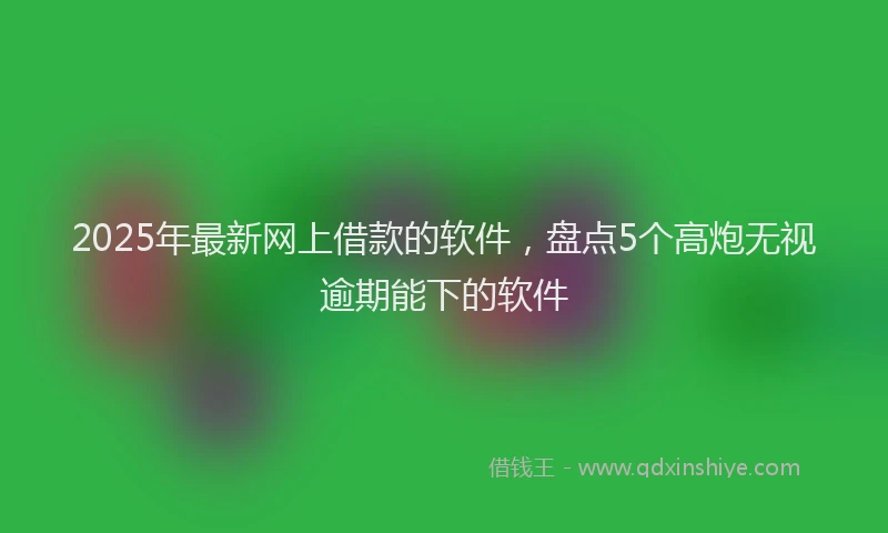 2025年最新网上借款的软件，盘点5个高炮无视逾期能下的软件