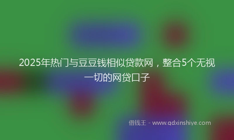2025年热门与豆豆钱相似贷款网，整合5个无视一切的网贷口子