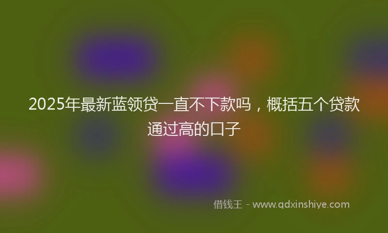 2025年最新蓝领贷一直不下款吗，概括五个贷款通过高的口子