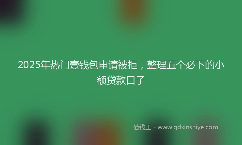 2025年热门壹钱包申请被拒，整理五个必下的小额贷款口子