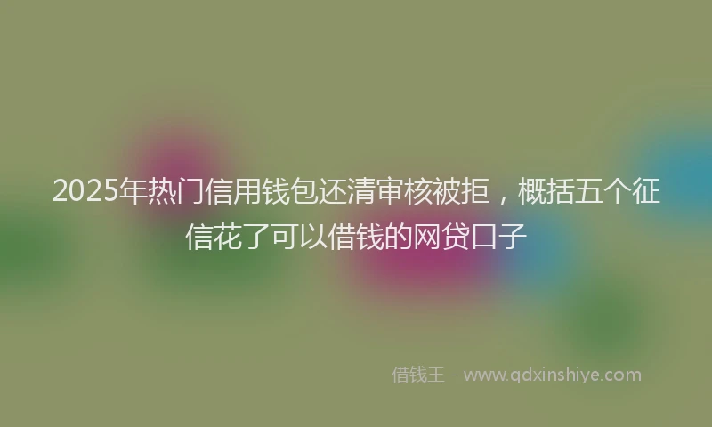2025年热门信用钱包还清审核被拒，概括五个征信花了可以借钱的网贷口子