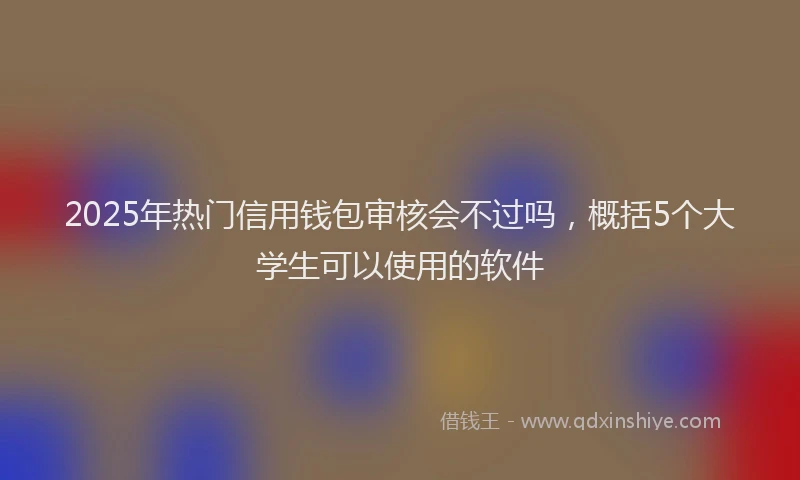 2025年热门信用钱包审核会不过吗，概括5个大学生可以使用的软件