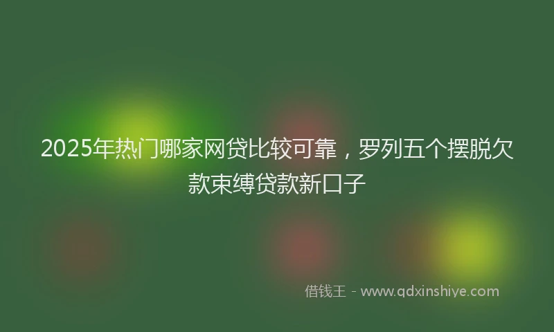 2025年热门哪家网贷比较可靠，罗列五个摆脱欠款束缚贷款新口子
