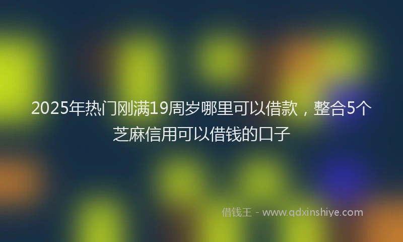 2025年热门刚满19周岁哪里可以借款，整合5个芝麻信用可以借钱的口子