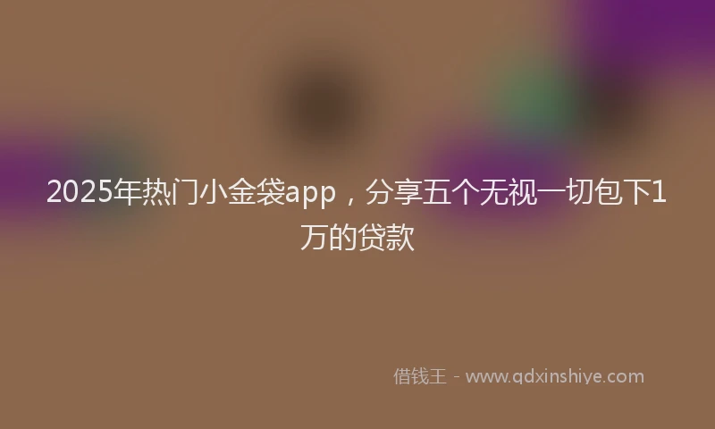 2025年热门小金袋app，分享五个无视一切包下1万的贷款