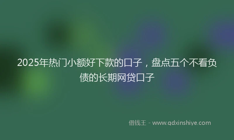 2025年热门小额好下款的口子，盘点五个不看负债的长期网贷口子