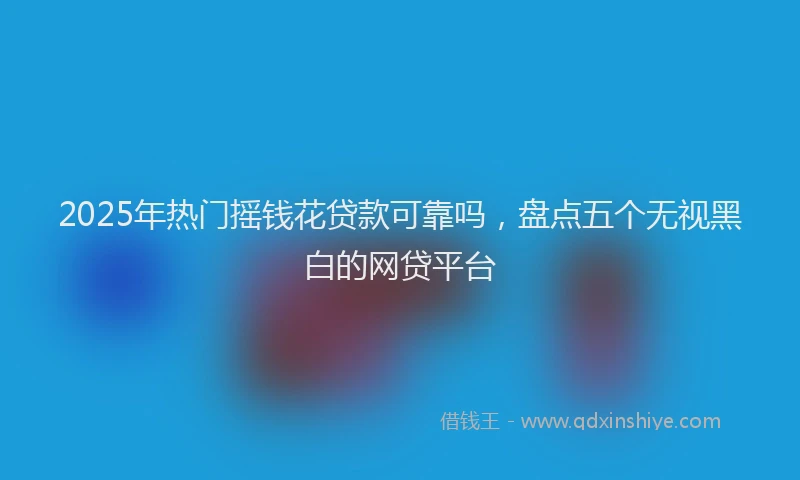 2025年热门摇钱花贷款可靠吗，盘点五个无视黑白的网贷平台