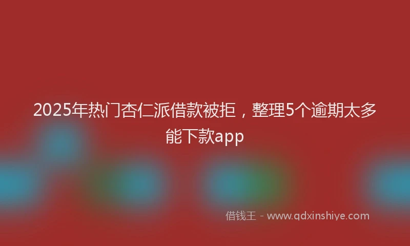 2025年热门杏仁派借款被拒，整理5个逾期太多能下款app