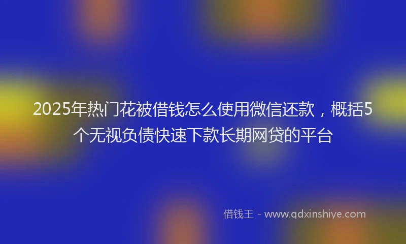 2025年热门花被借钱怎么使用微信还款，概括5个无视负债快速下款长期网贷的平台