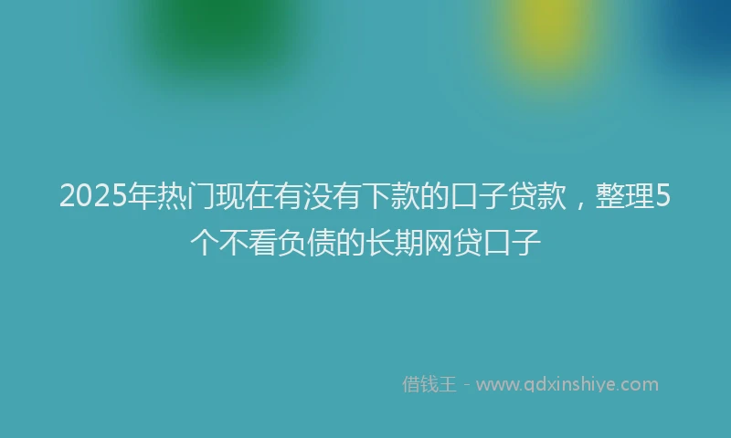 2025年热门现在有没有下款的口子贷款，整理5个不看负债的长期网贷口子