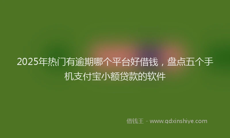 2025年热门有逾期哪个平台好借钱，盘点五个手机支付宝小额贷款的软件