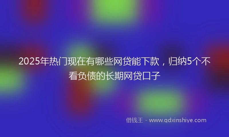 2025年热门现在有哪些网贷能下款，归纳5个不看负债的长期网贷口子