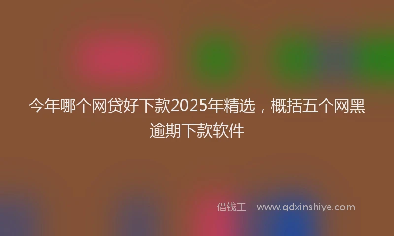 今年哪个网贷好下款2025年精选，概括五个网黑逾期下款软件