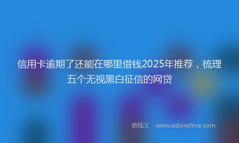 信用卡逾期了还能在哪里借钱2025年推荐，梳理五个无视黑白征信的网贷