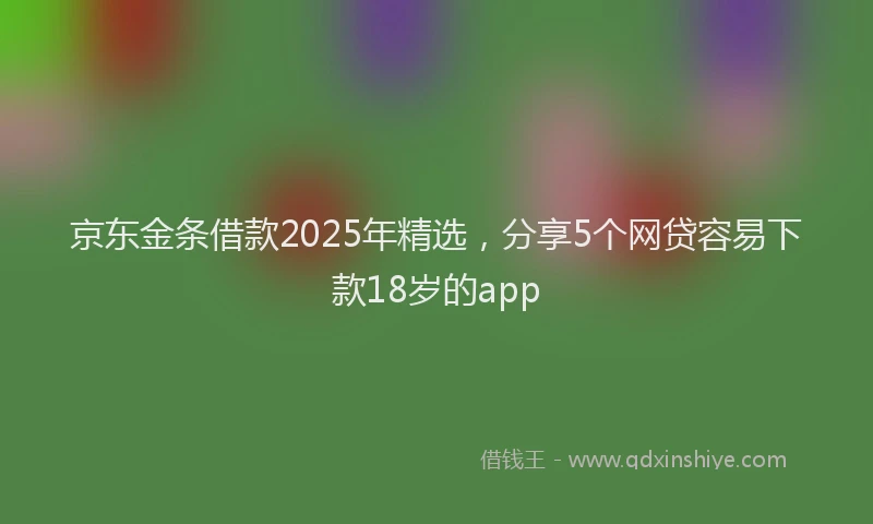 京东金条借款2025年精选，分享5个网贷容易下款18岁的app