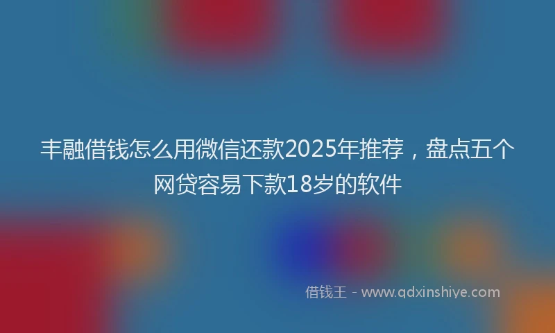 丰融借钱怎么用微信还款2025年推荐，盘点五个网贷容易下款18岁的软件