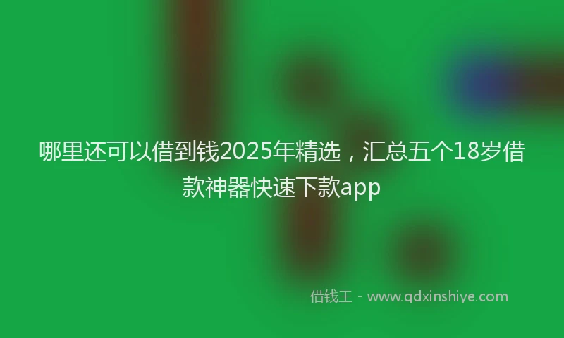 哪里还可以借到钱2025年精选，汇总五个18岁借款神器快速下款app